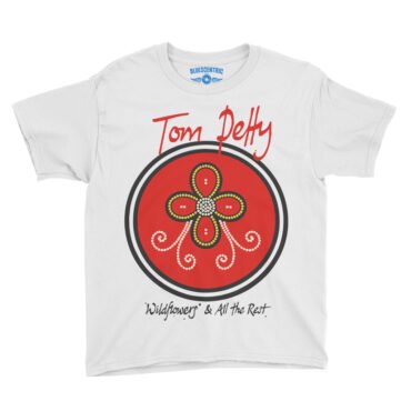 Tom Petty Wildflowers Logo Youth T-Shirt - Lightweight Children & Toddlers - White