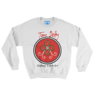 Tom Petty Wildflowers Logo Crewneck Sweatshirt - White