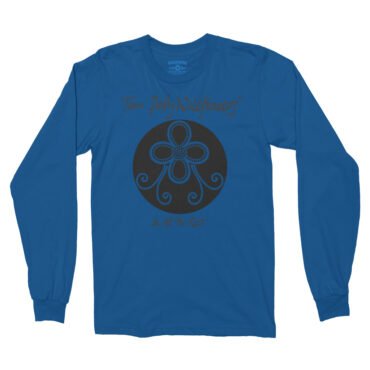 Tom Petty Black Wildflowers Logo Long Sleeve T-Shirt - Royal