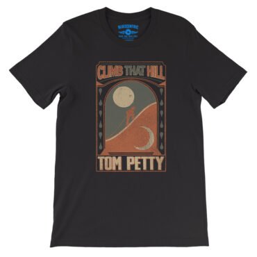 Tom Petty Climb That Hill T-Shirt - Lightweight Vintage Style - Black