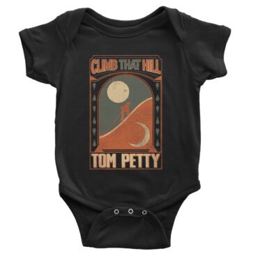 Tom Petty Climb That Hill Baby Onesie - Black
