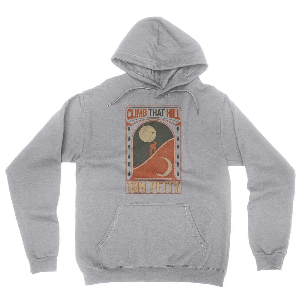 Tom Petty Climb That Hill Hooded Pullover Jacket - Ash