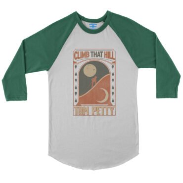 Tom Petty Climb That Hill Baseball T-Shirt - White Kelly