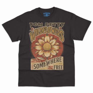 Tom Petty You Belong Somewhere You Feel Free T-Shirt - Men's Big & Tall - Black