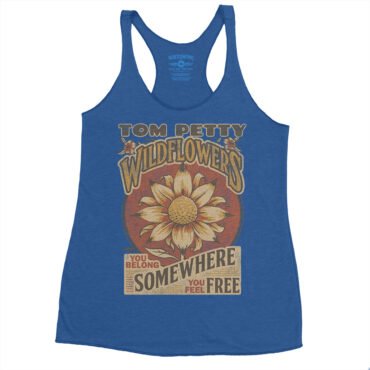 Tom Petty You Belong Somewhere You Feel Free Racerback Tank - Women's - Vintage Royal