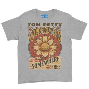 Tom Petty You Belong Somewhere You Feel Free Youth T-Shirt - Lightweight Children & Toddlers - Athletic Heather
