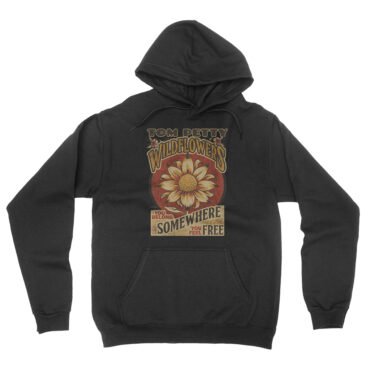 Tom Petty You Belong Somewhere You Feel Free Hooded Pullover Jacket - Black