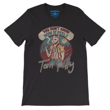 Tom Petty How It Feels T-Shirt - Lightweight Vintage Style - Black