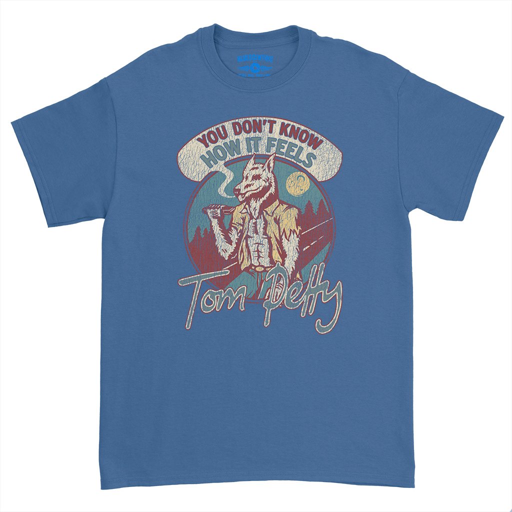 Tom Petty How It Feels T-Shirt - Heavy Cotton - Royal