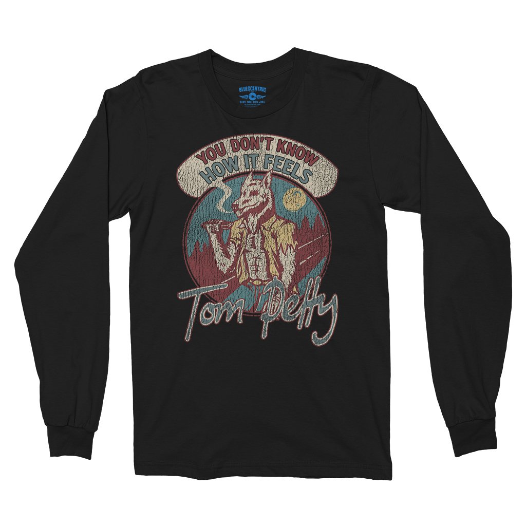 Tom Petty How It Feels Long Sleeve T-Shirt - Black