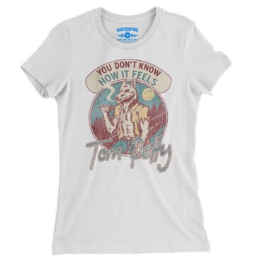 Tom Petty How It Feels Ladies T-Shirt - Relaxed Fit - White