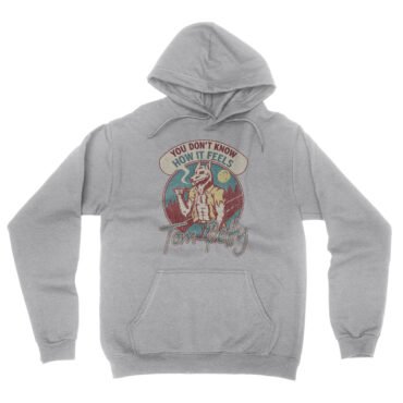Tom Petty How It Feels Hooded Pullover Jacket - Ash