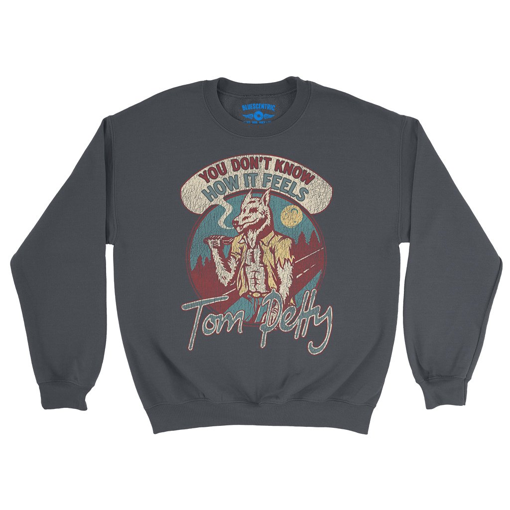 Tom Petty How It Feels Crewneck Sweatshirt - Classic Navy