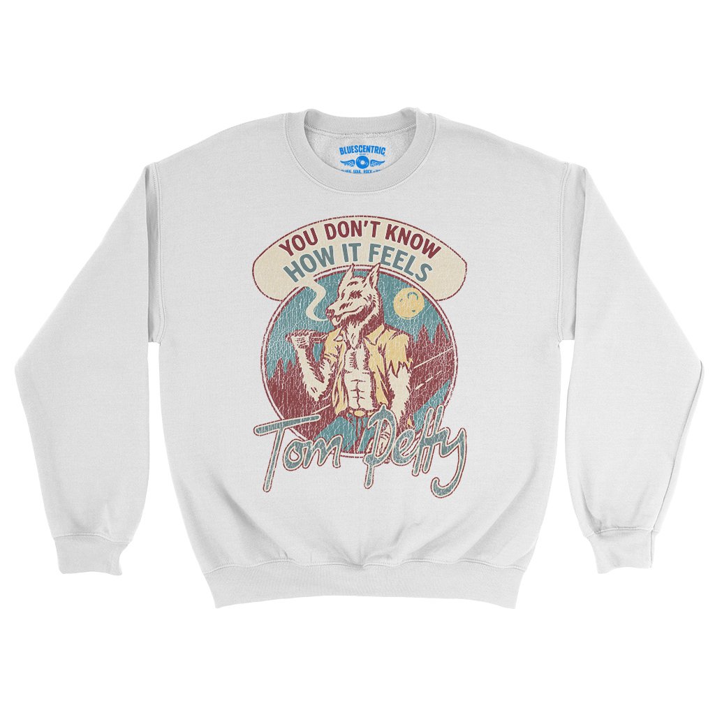 Tom Petty How It Feels Crewneck Sweatshirt - White