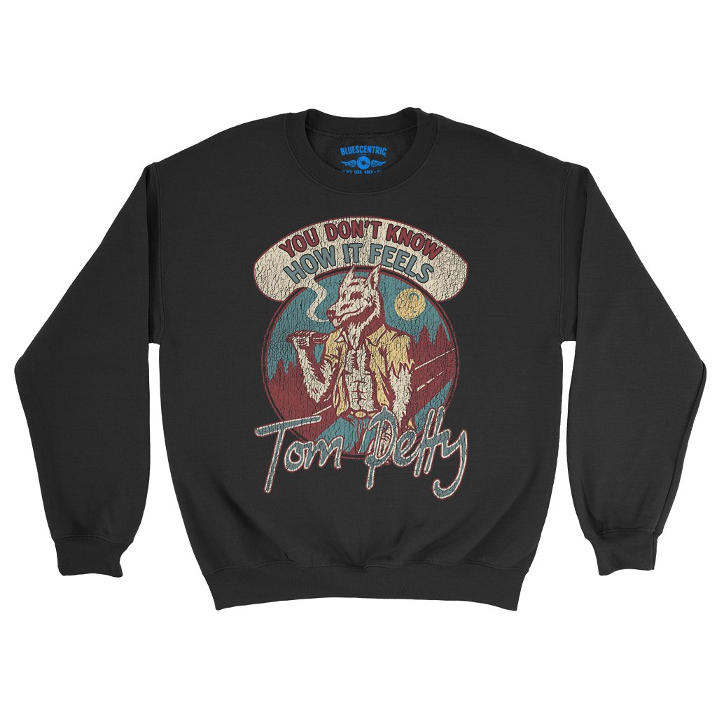 Tom Petty How It Feels Crewneck Sweatshirt - Black