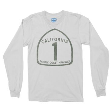 California Pacific Coast Highway Long Sleeve T-Shirt - White