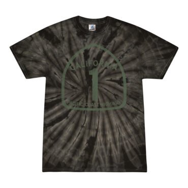 California Pacific Coast Highway Tie-Dye T-Shirt - Black - 5XL