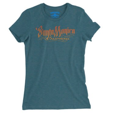 Santa Monica Ladies T-Shirt - Relaxed Fit - Heather Deep Teal