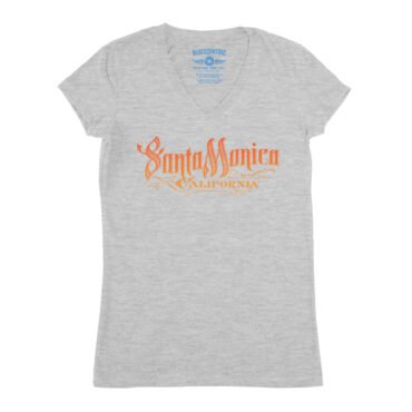 Santa Monica V-Neck T Shirt - Women's - Athletic Heather