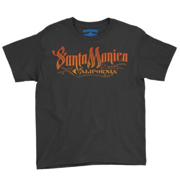 Santa Monica Youth T-Shirt - Lightweight Children & Toddlers - Black