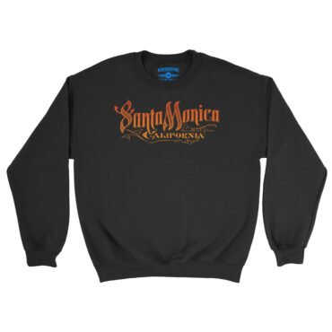 Santa Monica Crewneck Sweatshirt - Black