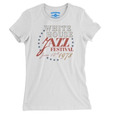 White House Jazz Festival Ladies T-Shirt - Relaxed Fit - White