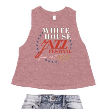 White House Jazz Festival Racerback Crop Top - Women's - Heather Mauve