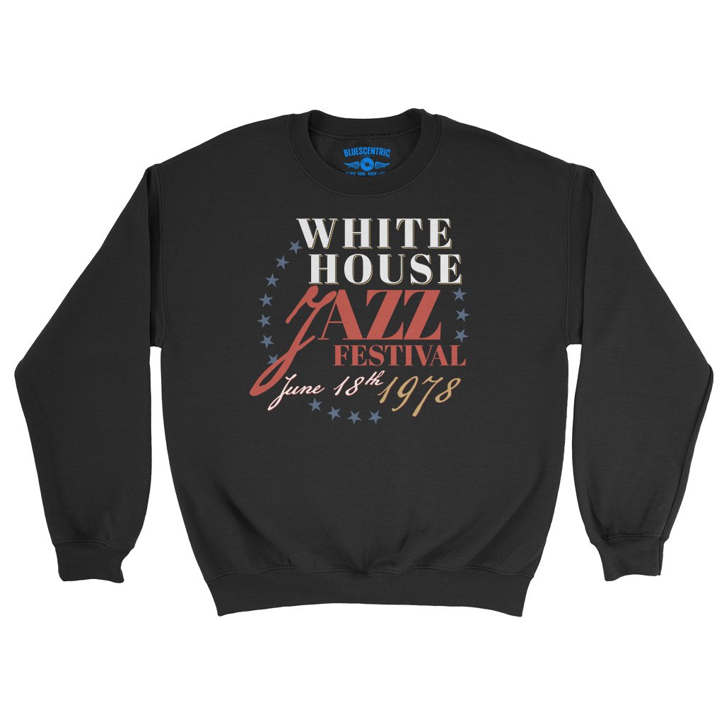 White House Jazz Festival Crewneck Sweatshirt - Black