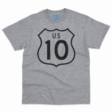 US Route 10 T-Shirt - Men's Big & Tall - Sport Grey