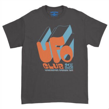 UFO Club London T-Shirt - Heavy Cotton - Black