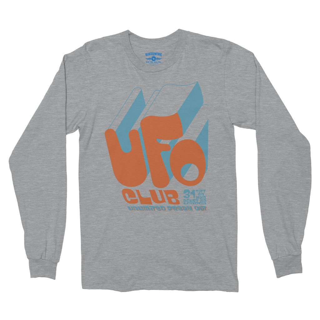UFO Club London Long Sleeve T-Shirt - Sport Grey