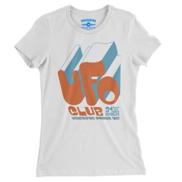 UFO Club London Ladies T-Shirt - Relaxed Fit - White