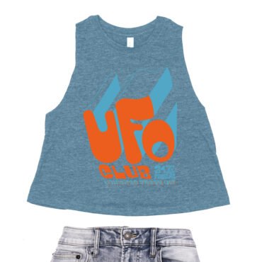 UFO Club London Racerback Crop Top - Women's - Heather Deep Teal