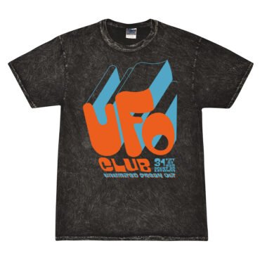 UFO Club London Mineral Wash Shirt - Black - Cloud Purple