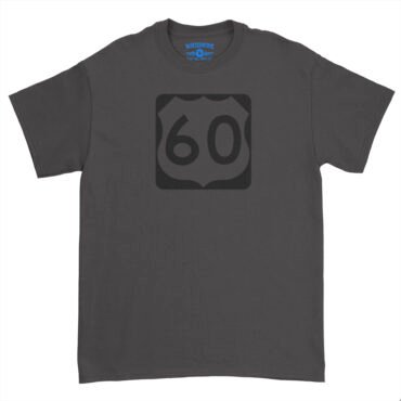 U.S. Route 60 T-Shirt - Heavy Cotton - Black