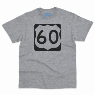 U.S. Route 60 T-Shirt - Men's Big & Tall - Sport Grey