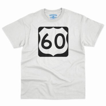 U.S. Route 60 T-Shirt - Men's Big & Tall - White