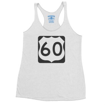 U.S. Route 60 Racerback Tank - Women's - Heather White