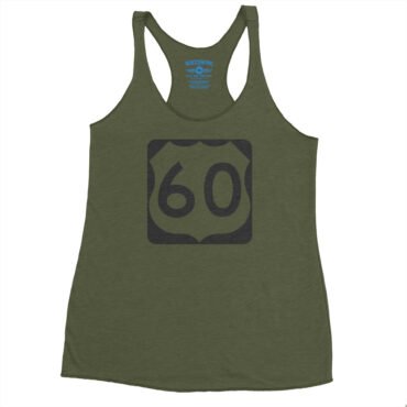 U.S. Route 60 Racerback Tank - Women's - Military Green