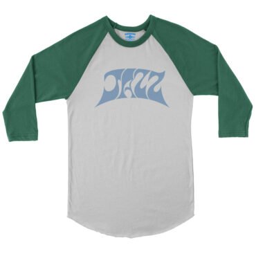 Jazz Baseball T-Shirt - White Kelly