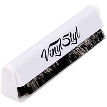 Vinyl Styl® VS-A-001 Anti-static Vinyl Record Cleaning Brush - Micro Fiber (White) Vinyl Accessories (White, Audiophile)