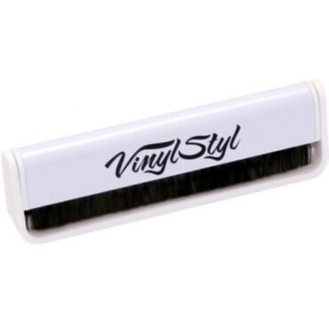 Vinyl Styl® VS-A-001 Anti-static Vinyl Record Cleaning Brush - Micro Fiber (White) Vinyl Accessories (White, Audiophile)