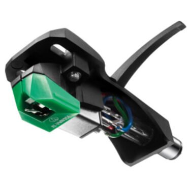 Audio Technica AT-VM95E/H Headshell/Dual Moving Magnet Cartridge Combo Kit (Black/Green) Needles & Cartridges (Black, Green)