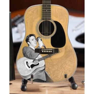Elvis Presley 1955 Tribute 10 Inch Miniature Acoustic Guitar Replica Collectibles (Large Item, Collectible)