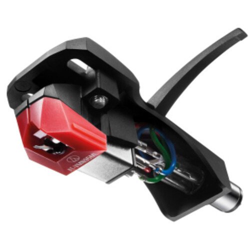 Audio Technica AT-VM95ML/H Headshell/Dual Moving Magnet Cartridge (Black/Red) Needles & Cartridges
