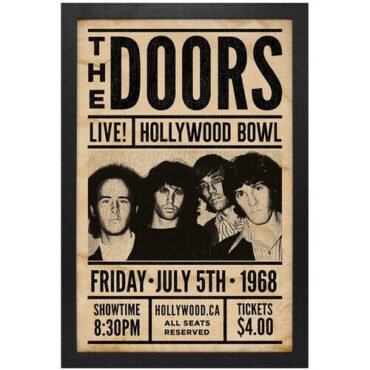 The Doors - Live! Hollywood Bowl - 11x17 Framed Print With Gel-Coat Posters (Large Item, Decor)