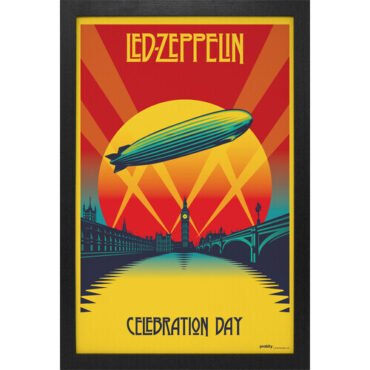 Led Zeppelin - Celebration Day - 11x17 Framed Print With Gel-Coat Posters (Large Item, Decor)