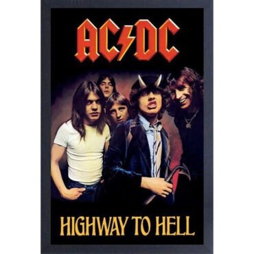 AC/DC - Highway to Hell - 11x17 Framed Print With Gel-Coat Posters (Large Item, Decor)