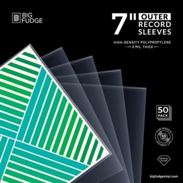Big Fudge BFOS7x50US 7-inch 45RPM Vinyl Record Outer Sleeves 50 Pack Crystal Clear Bags / Sleeves (Large Item Exception)