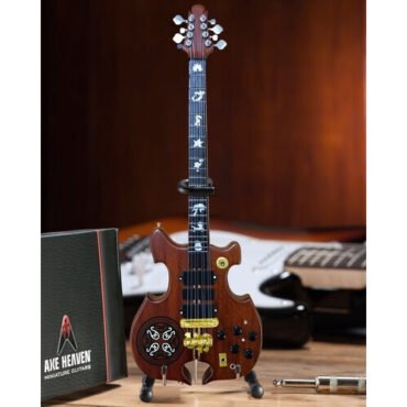 John Paul Jones Signature Alembic 8-String 10 Inch Miniature Bass Guitar Collectibles (Large Item, Collectible, Figure)